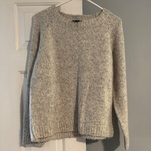 Lumiere Soft Gray Women's Crew Neck Sweater